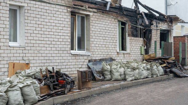Professional Fire Damage Removal technician working in Cape Coral, FL